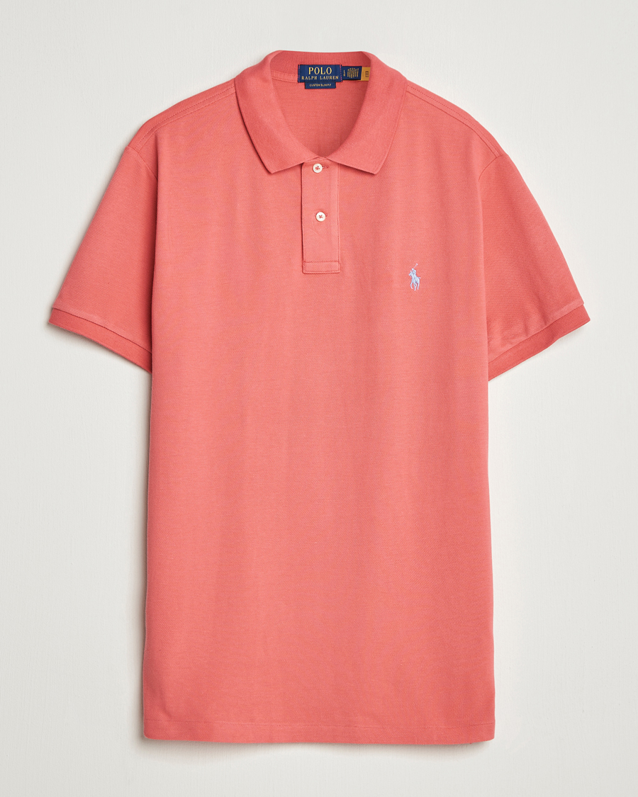 Herre | Pikéer | Polo Ralph Lauren | Custom Slim Fit Polo Red Sky