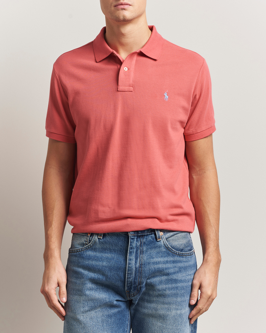 Herre | Pikéer | Polo Ralph Lauren | Custom Slim Fit Polo Red Sky