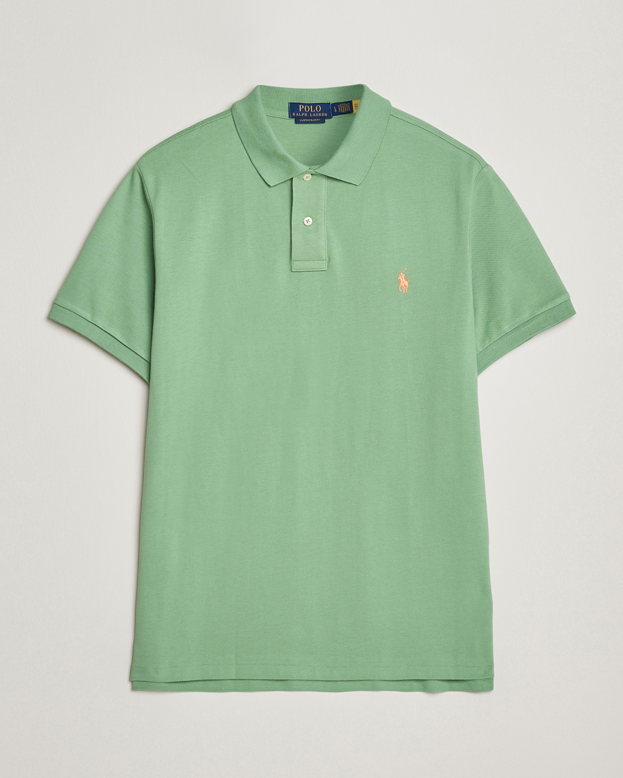 Herre | Pikéer | Polo Ralph Lauren | Custom Slim Fit Polo Outback Green