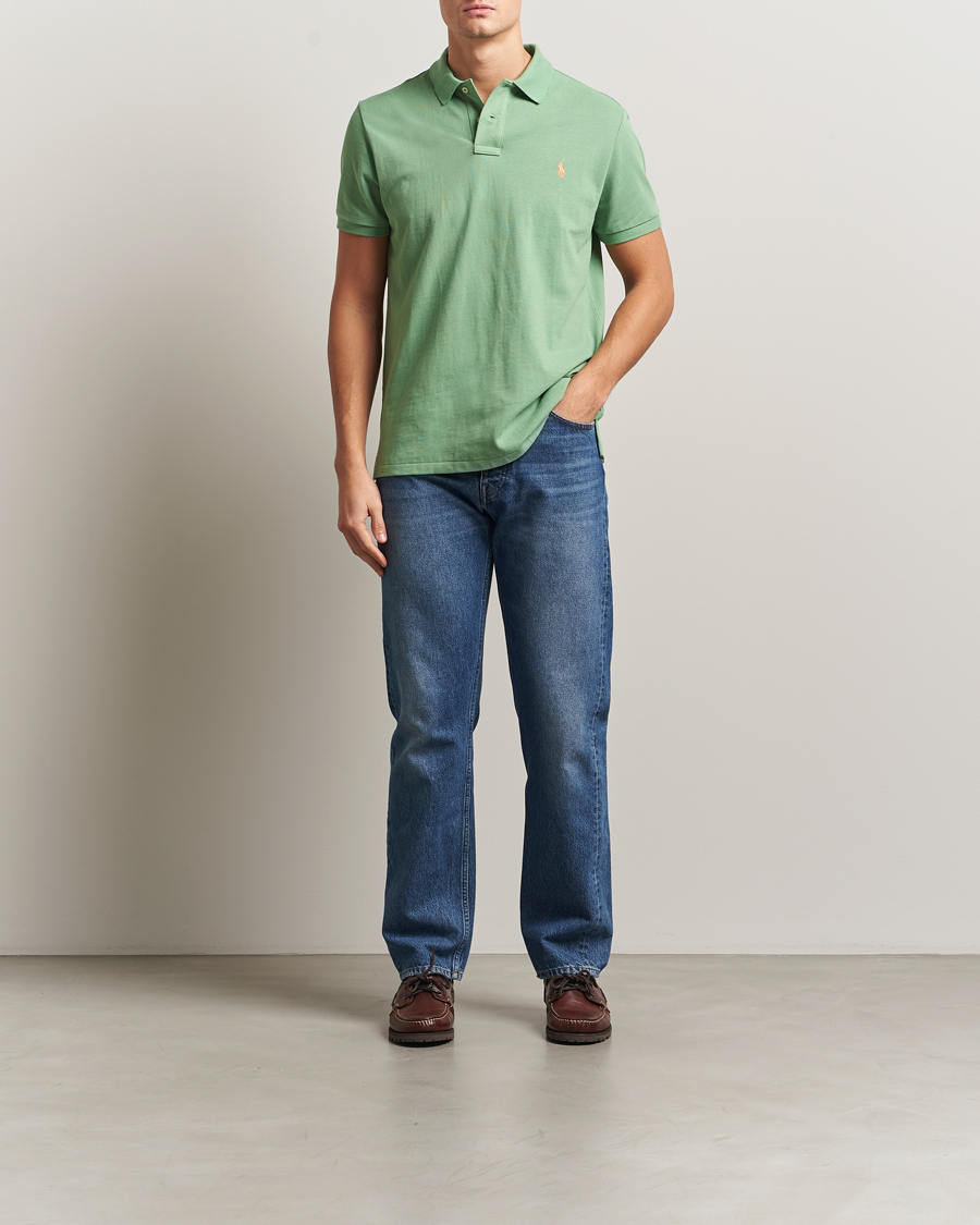 Herre | Pikéer | Polo Ralph Lauren | Custom Slim Fit Polo Outback Green