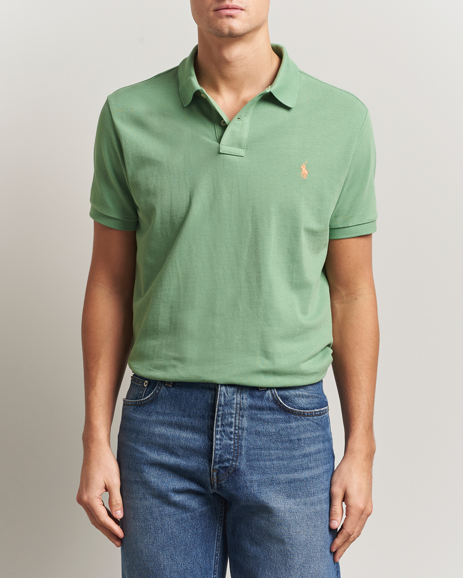 Herre | Pikéer | Polo Ralph Lauren | Custom Slim Fit Polo Outback Green