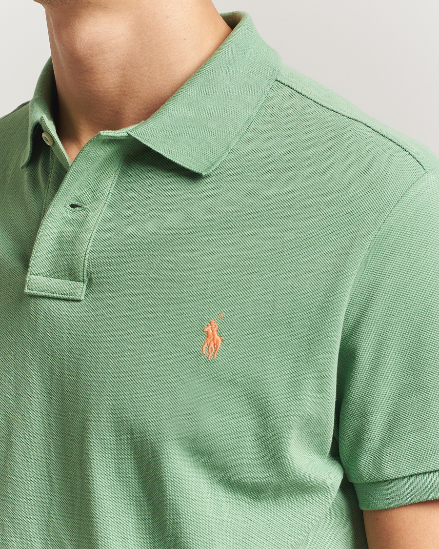 Herre | Pikéer | Polo Ralph Lauren | Custom Slim Fit Polo Outback Green