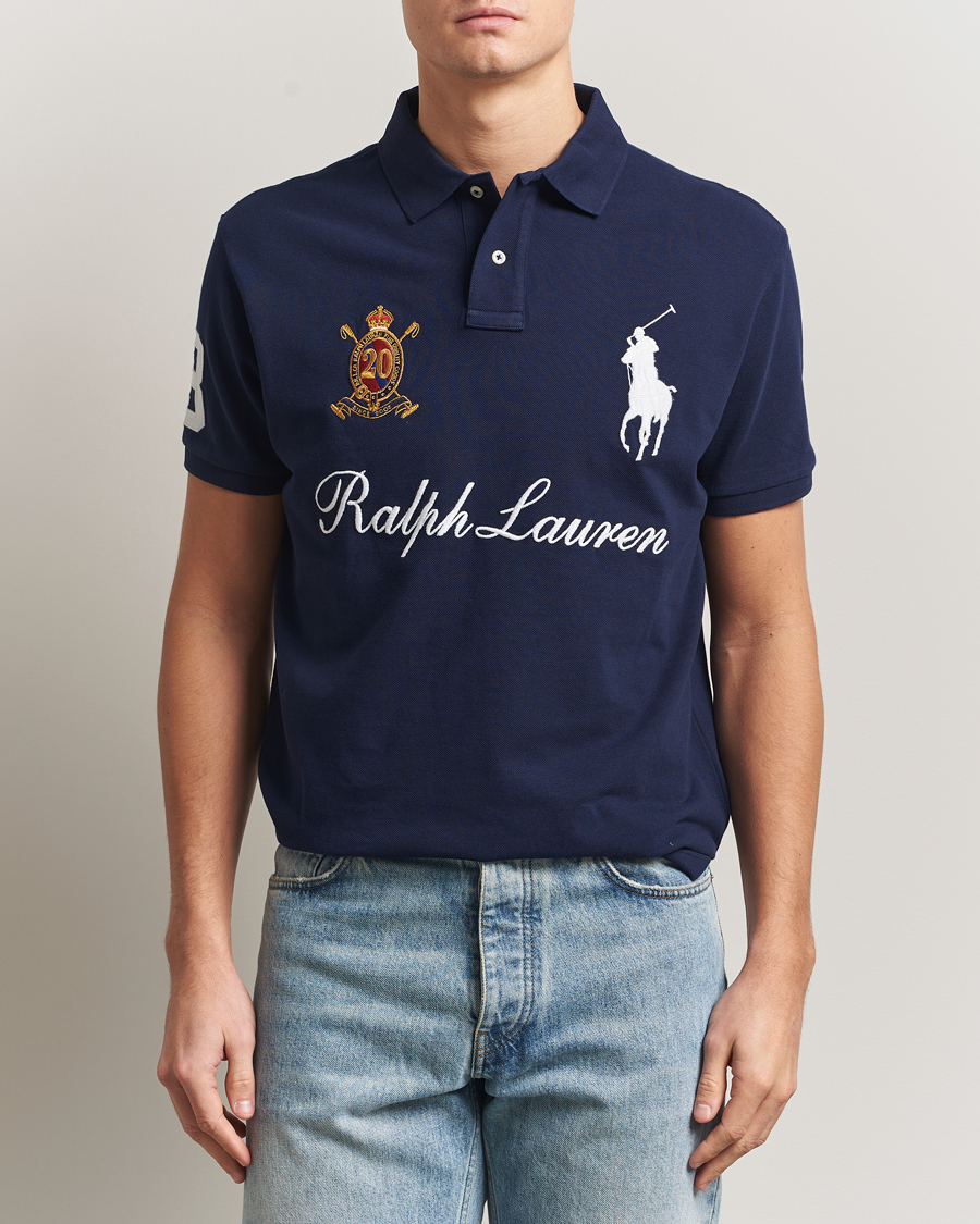 Herre | Pikéer | Polo Ralph Lauren | Custom Slim Fit Big Pony Polo Cruise Navy