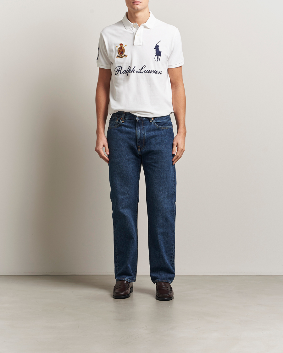 Herre | Pikéer | Polo Ralph Lauren | Custom Slim Fit Big Pony Polo White