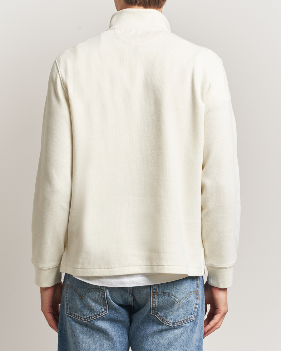 Herre | Gensere | Polo Ralph Lauren | Double Knitted Half Zip Parchment Cream
