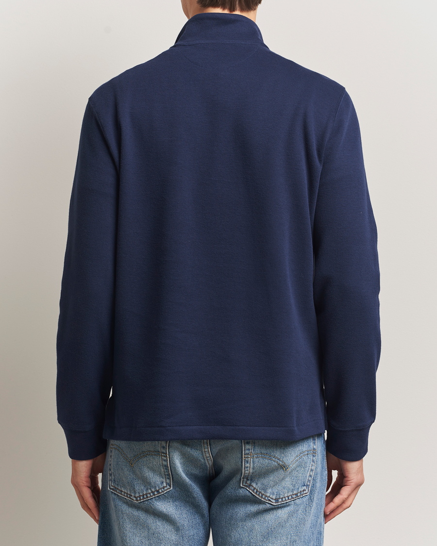 Herre | Gensere | Polo Ralph Lauren | Double Knitted Half Zip Cruise Navy
