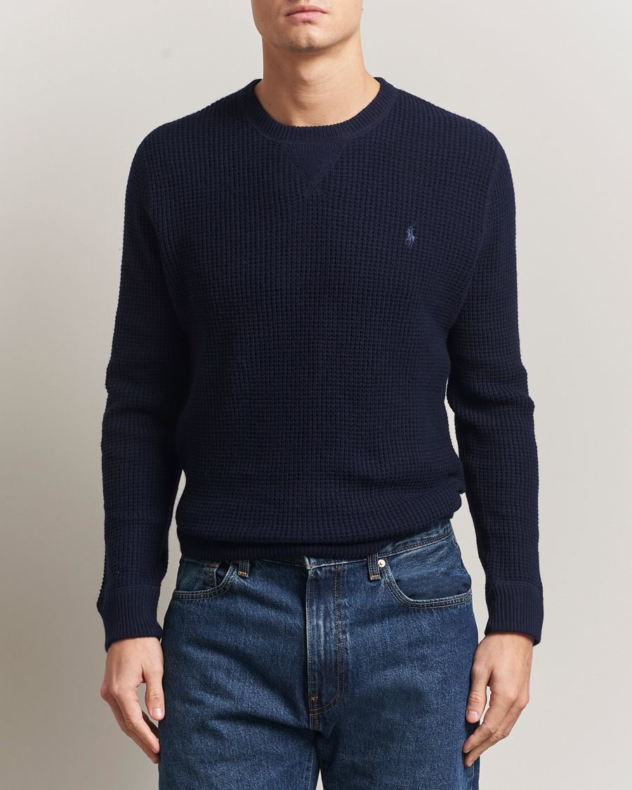 Herre | Gensere | Polo Ralph Lauren | Cotton/Wool Pullover Hunter Navy