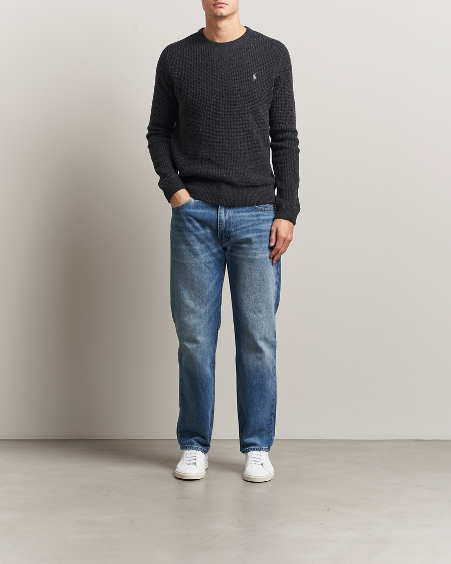 Herre | Gensere | Polo Ralph Lauren | Cotton/Wool Pullover Dark Granite Heather