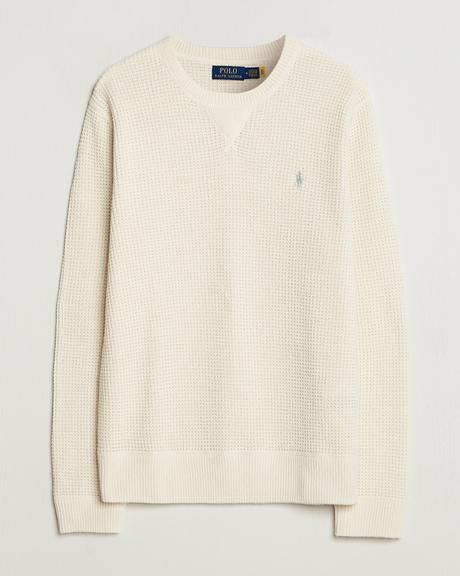 Herre | Gensere | Polo Ralph Lauren | Cotton/Wool Pullover Andover Cream