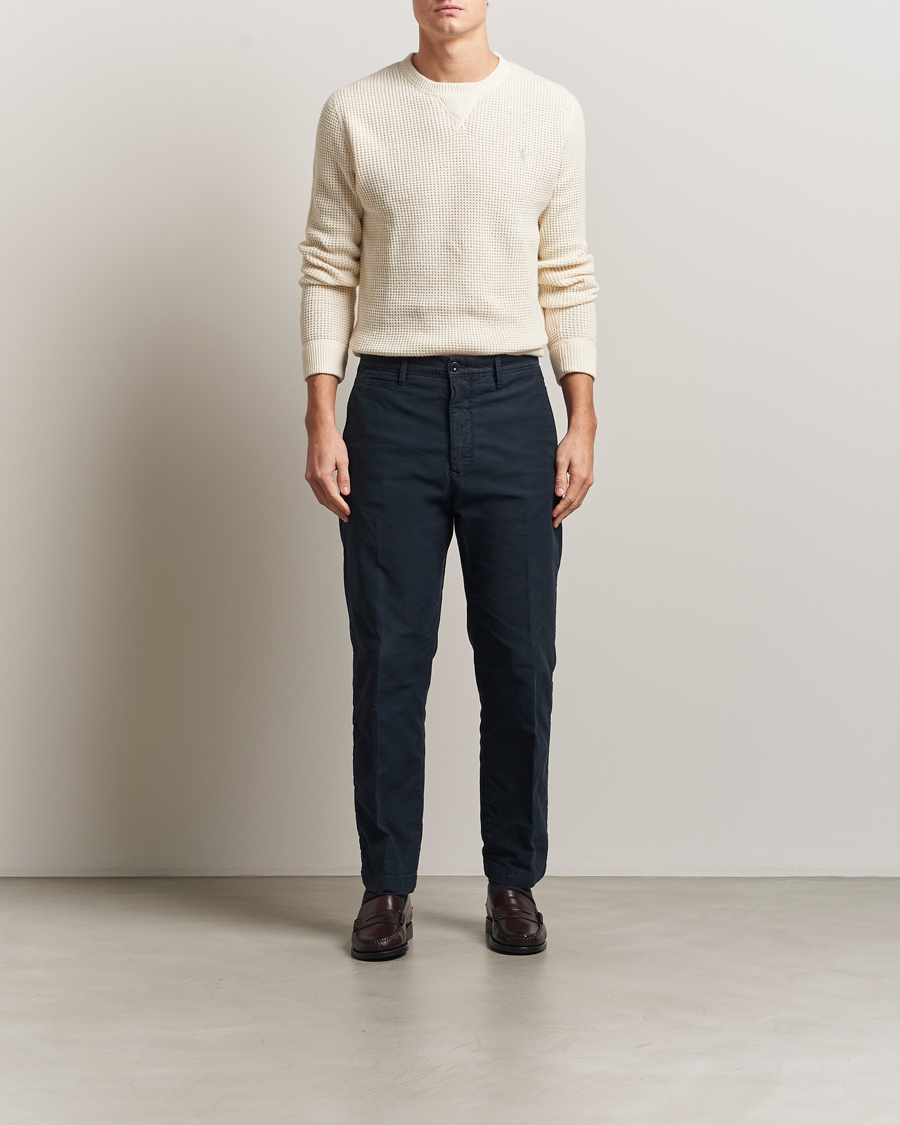 Herre | Gensere | Polo Ralph Lauren | Cotton/Wool Pullover Andover Cream