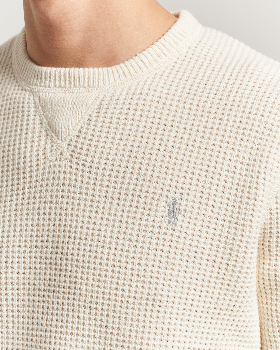 Herre | Gensere | Polo Ralph Lauren | Cotton/Wool Pullover Andover Cream