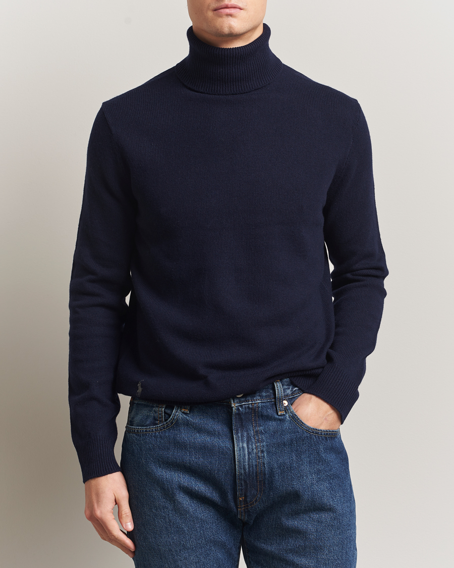 Herre | Gensere | Polo Ralph Lauren | Cotton/Wool Rollneck Hunter Navy