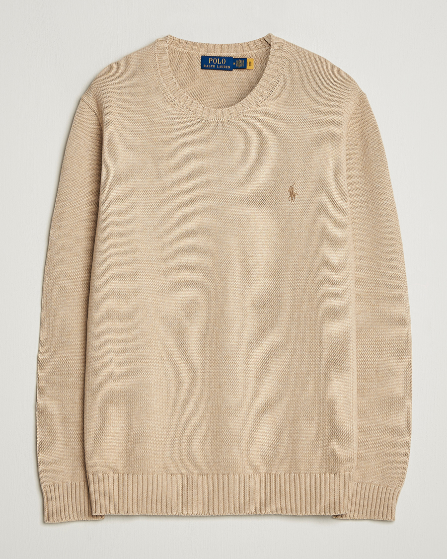 Herre | Gensere | Polo Ralph Lauren | Cotton Crew Neck Sweater Dune Melange