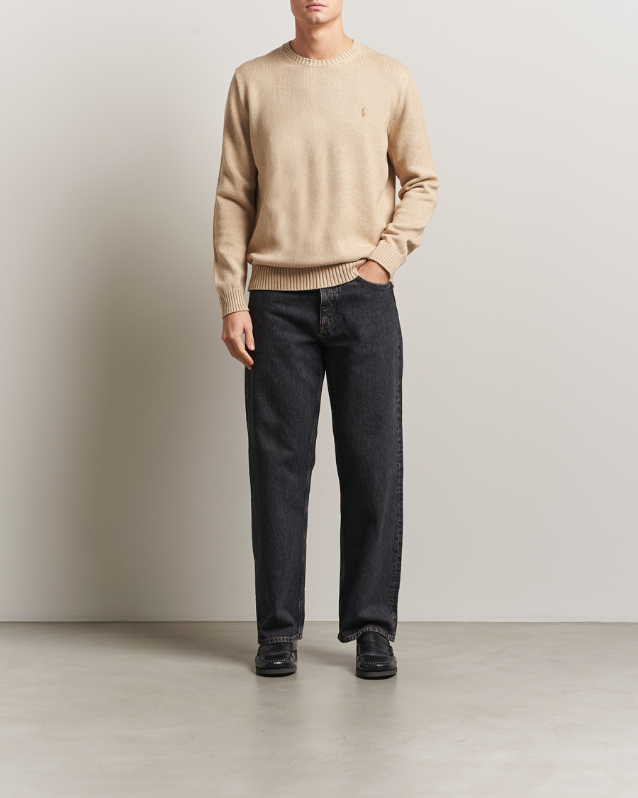 Herre | Gensere | Polo Ralph Lauren | Cotton Crew Neck Sweater Dune Melange