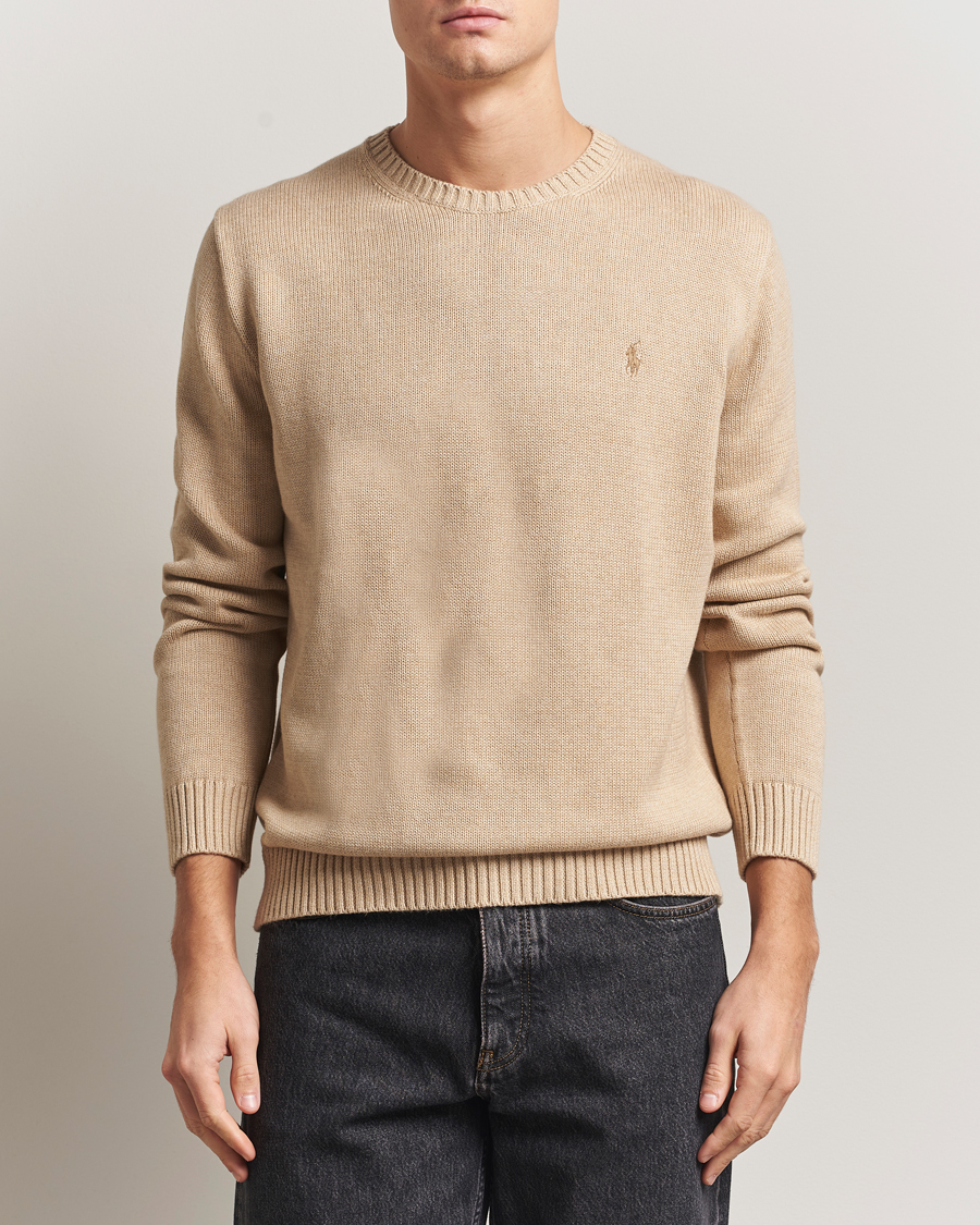 Herre | Gensere | Polo Ralph Lauren | Cotton Crew Neck Sweater Dune Melange