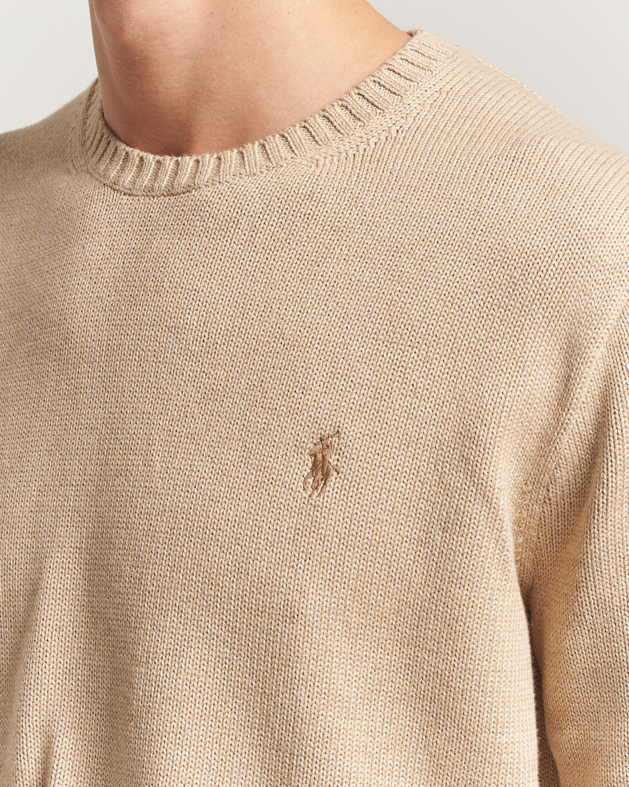 Herre | Gensere | Polo Ralph Lauren | Cotton Crew Neck Sweater Dune Melange