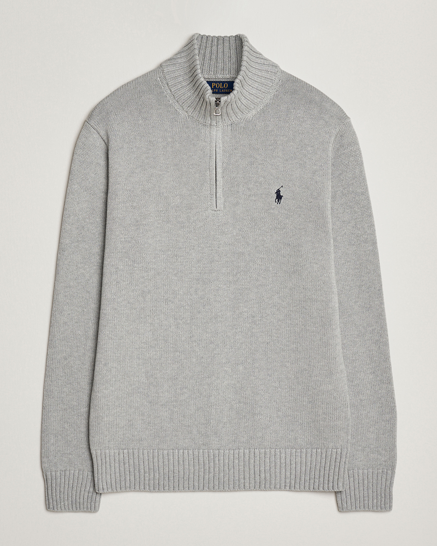 Herre | Gensere | Polo Ralph Lauren | Cotton Pullover Half Zip Andover Heather