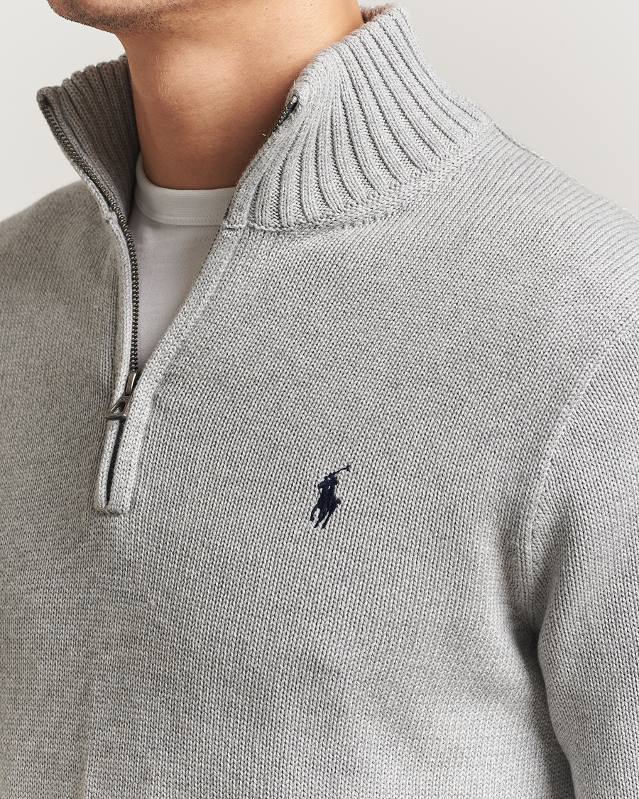Herre | Gensere | Polo Ralph Lauren | Cotton Pullover Half Zip Andover Heather