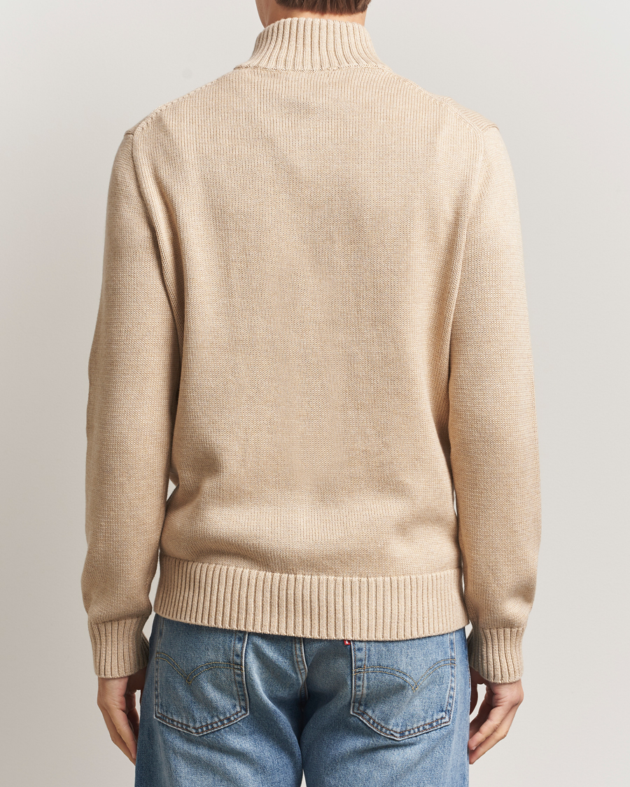 Herre | Gensere | Polo Ralph Lauren | Cotton Pullover Half Zip Dune Melange