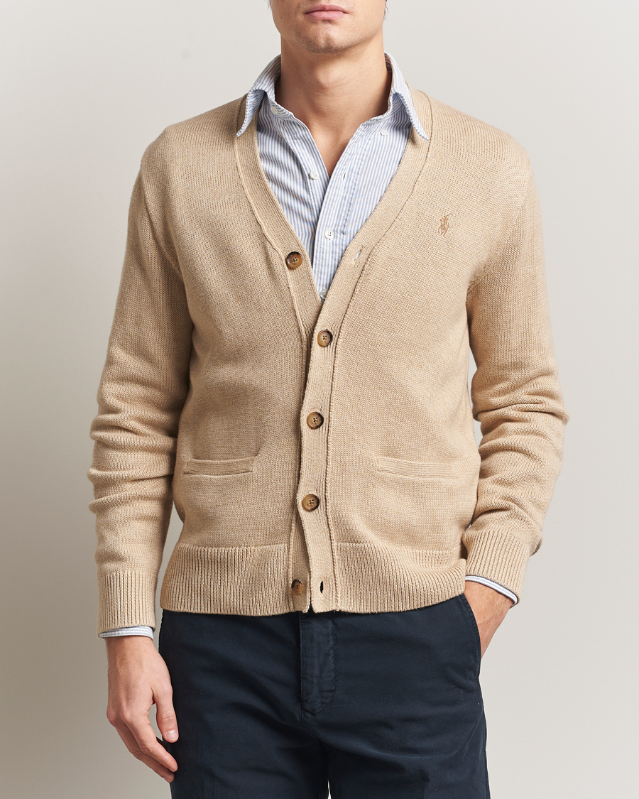 Herre | Gensere | Polo Ralph Lauren | Cotton Cardigan Dune Melange