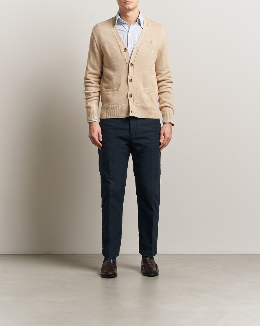 Herre | Gensere | Polo Ralph Lauren | Cotton Cardigan Dune Melange