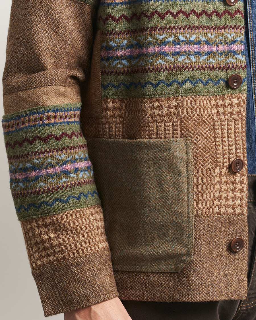 Herre | Gensere | Polo Ralph Lauren | Wool Blend Cardigan Tan Multi