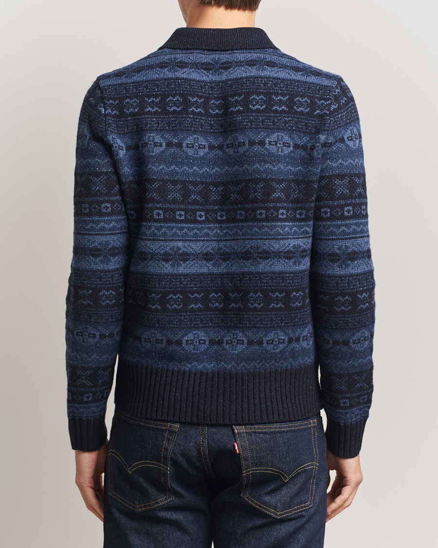 Herre | Gensere | Polo Ralph Lauren | Wool/Linen Blend Long Sleeve Sweater Navy Multi