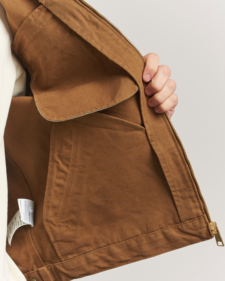 Herre | Jakker | Carhartt WIP | Detroit Jacket Dearborn Canvas Hamilton Brown