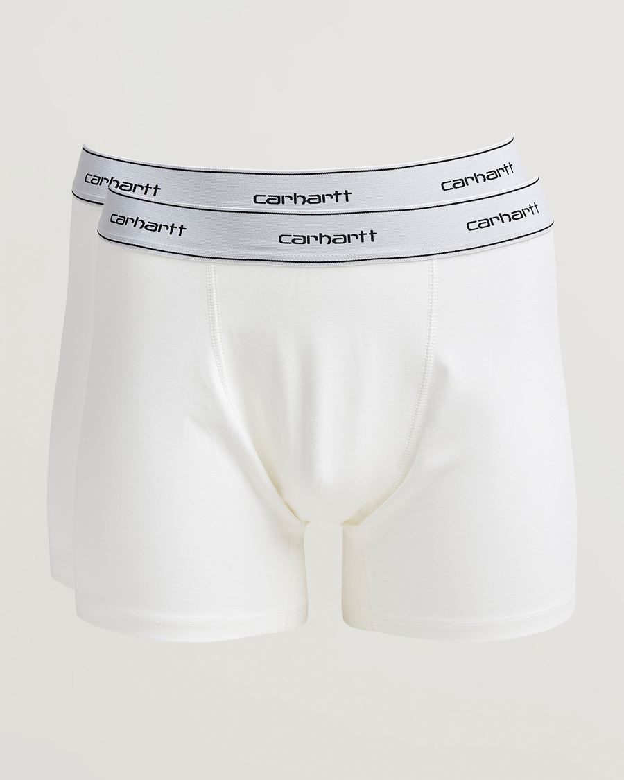 Herre | Undertøy | Carhartt WIP | 2-Pack Cotton Trunks White