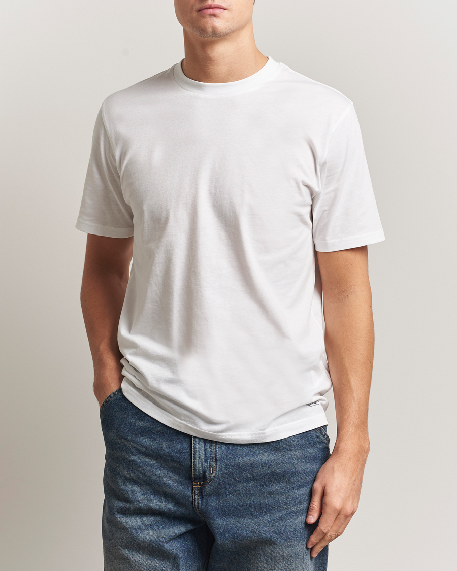 Herre | T-Shirts | Carhartt WIP | 2-Pack Standard Crew Neck T-Shirt White