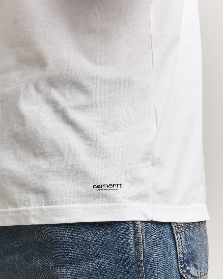 Herre | T-Shirts | Carhartt WIP | 2-Pack Standard Crew Neck T-Shirt White