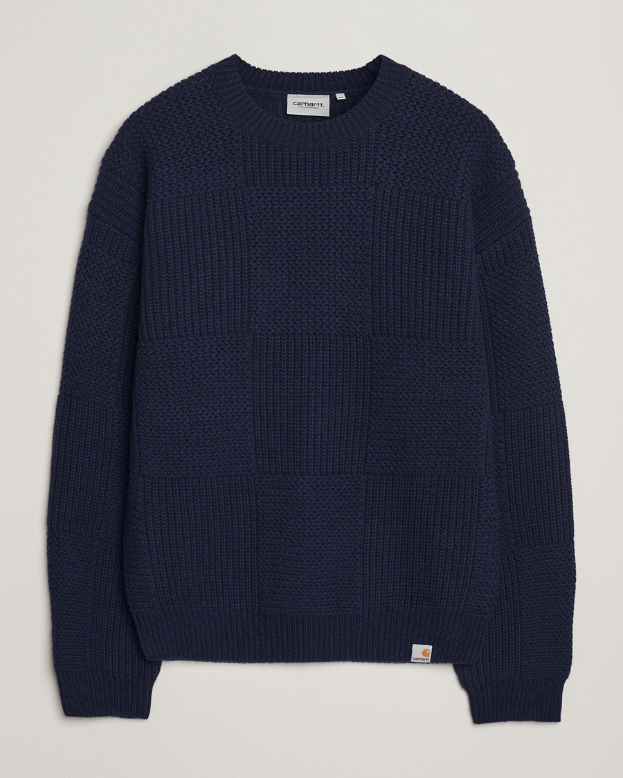 Herre | Gensere | Carhartt WIP | Bishop Knitted Sweater Dark Navy