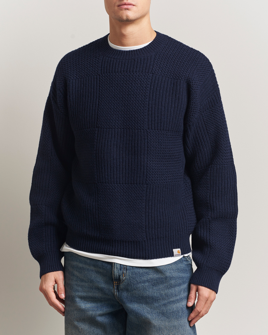 Herre | Gensere | Carhartt WIP | Bishop Knitted Sweater Dark Navy
