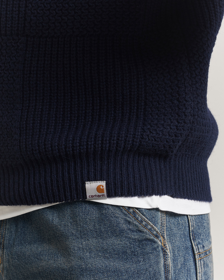 Herre | Gensere | Carhartt WIP | Bishop Knitted Sweater Dark Navy