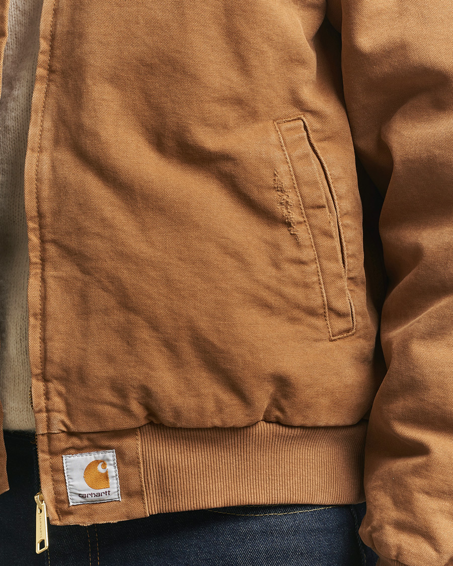 Herre | Jakker | Carhartt WIP | OG Santa Fee Jacket Hamilton Brown Grind Washed