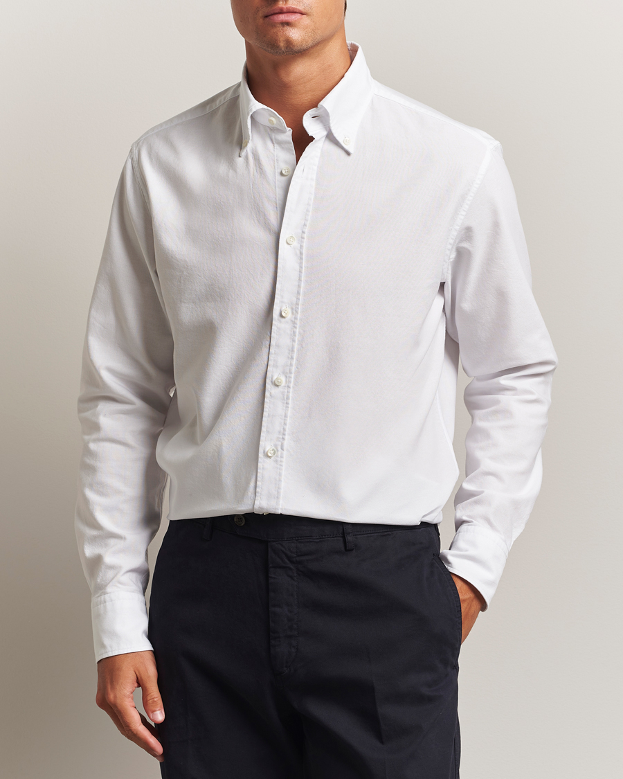 Herre | Skjorter | Stenströms | Regular Fit Oxford Shirt White