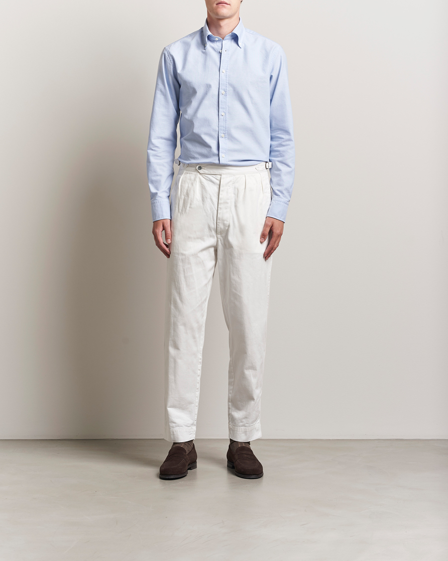 Herre | Skjorter | Stenströms | Regular Fit Oxford Shirt Light Blue