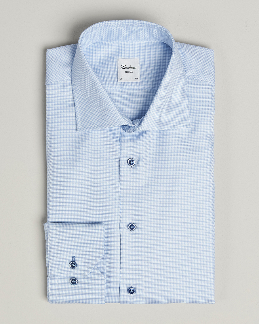 Herre | Skjorter | Stenströms | Regular Fit Contrast Shirt Light Blue