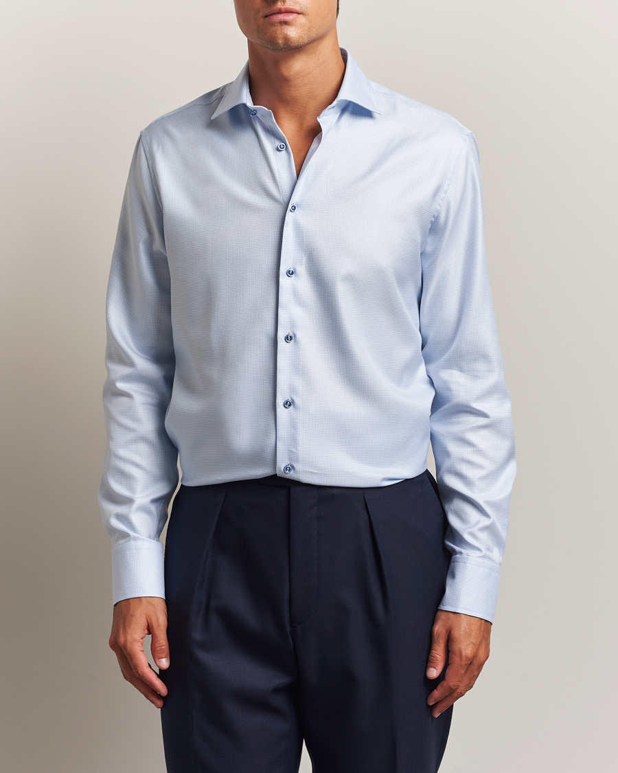 Herre | Skjorter | Stenströms | Regular Fit Contrast Shirt Light Blue