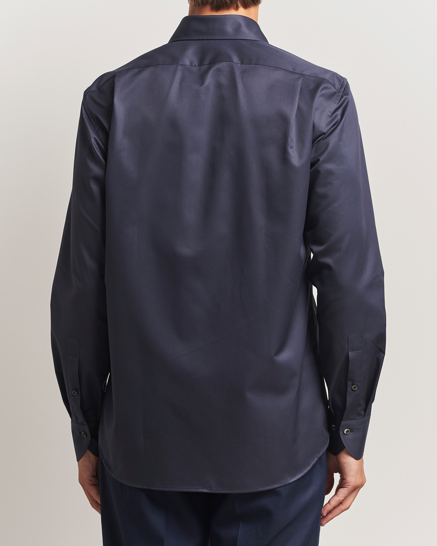 Herre | Skjorter | Stenströms | Regular Fit Extreme Cut Away Shirt Navy