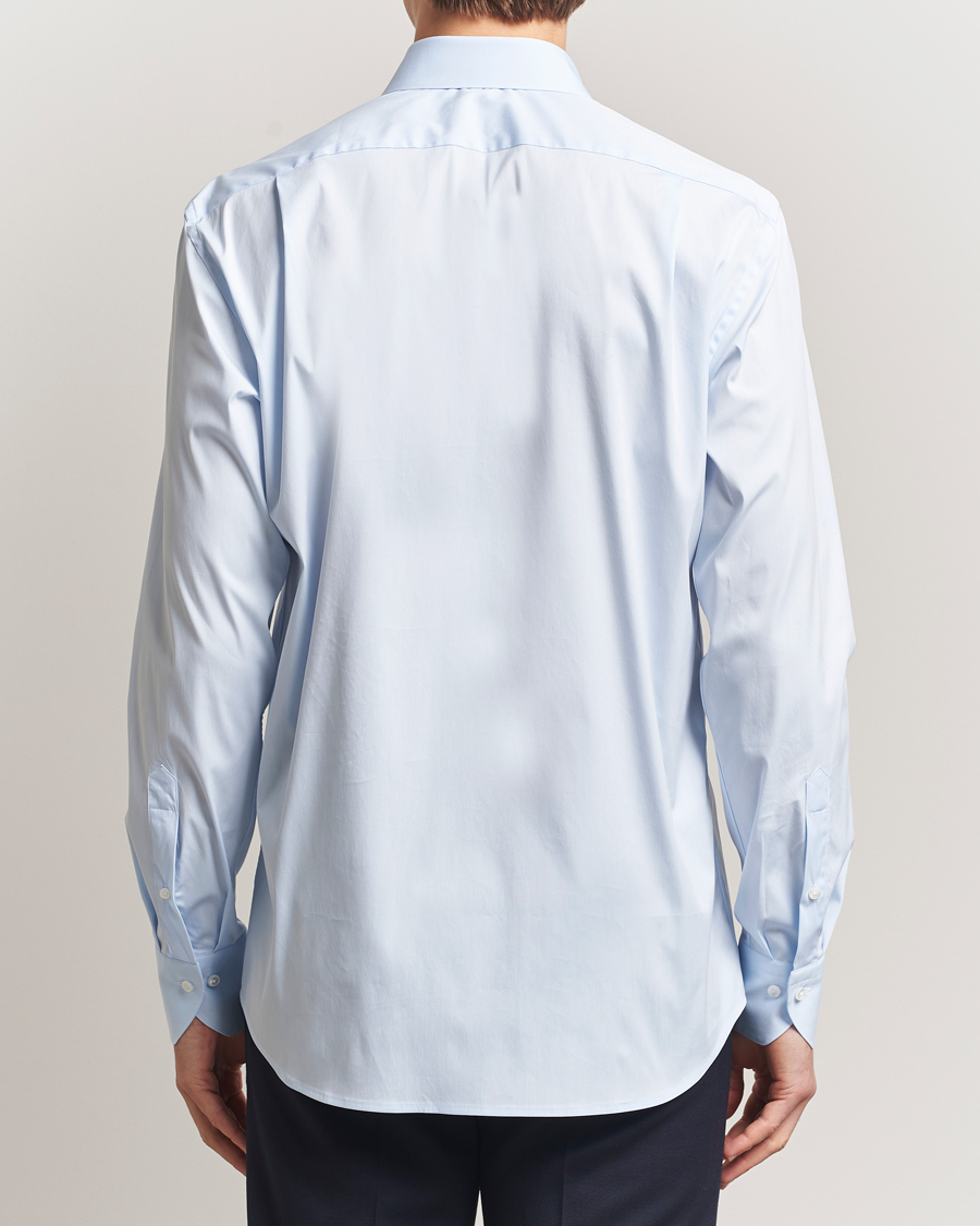 Herre | Skjorter | Stenströms | Regular Fit Cotton Stretch Shirt Light Blue