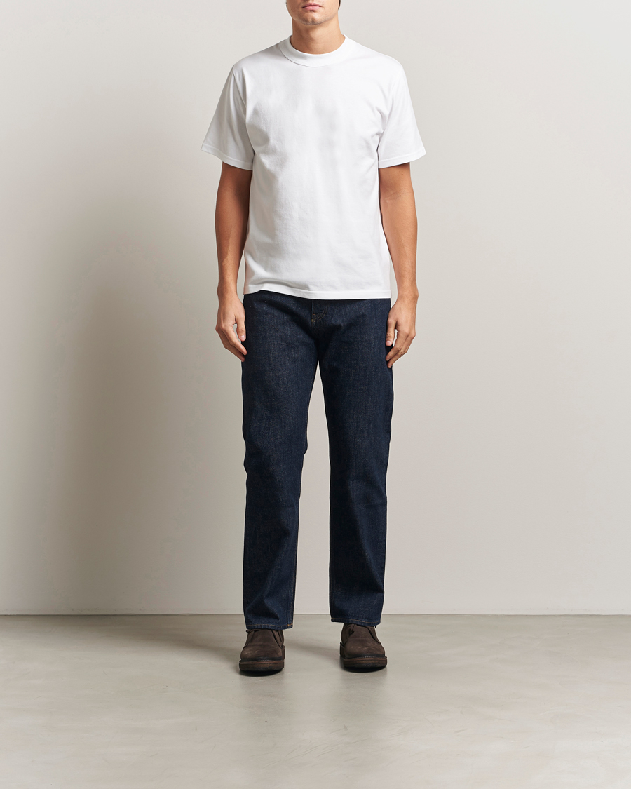 Herre | T-Shirts | Armor Lux for Care of Carl | 2-Pack Heritage Callac T-Shirt White/White