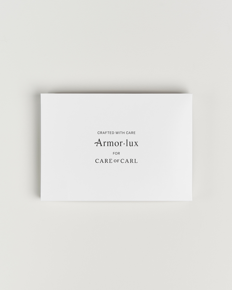 Herre | T-Shirts | Armor Lux for Care of Carl | 2-Pack Heritage Callac T-Shirt White/White