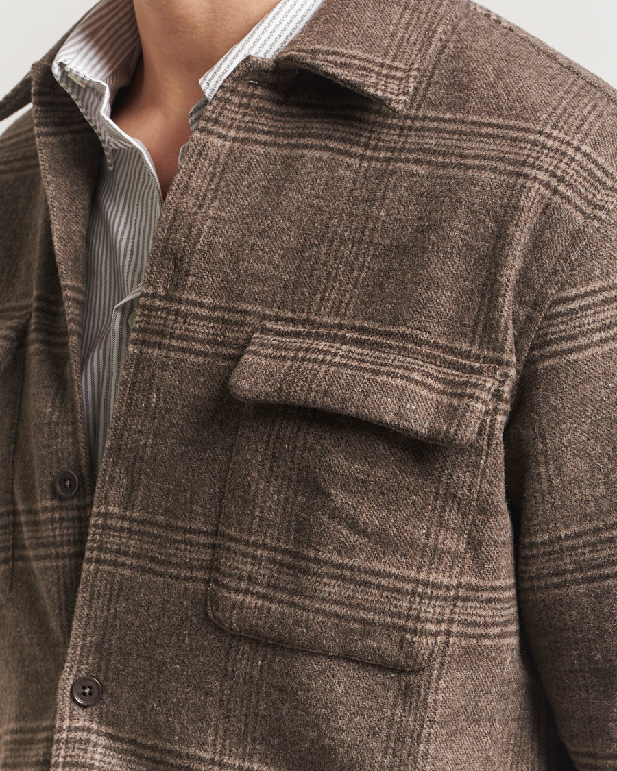 Herre | Skjorter | Samsøe Samsøe | Castor Checked Overshirt Black Coffee