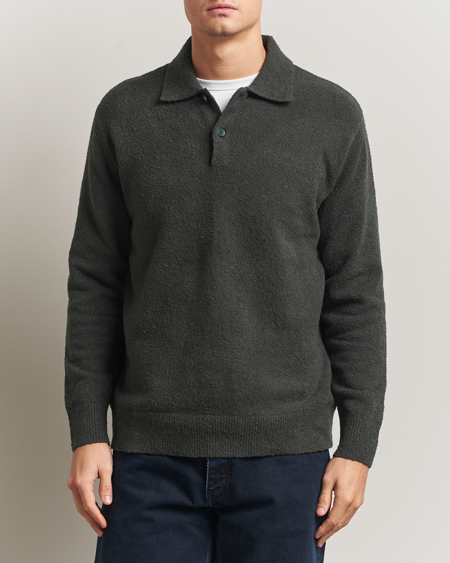 Herre | Gensere | Samsøe Samsøe | Nino Knitted Polo Dark Evergreen