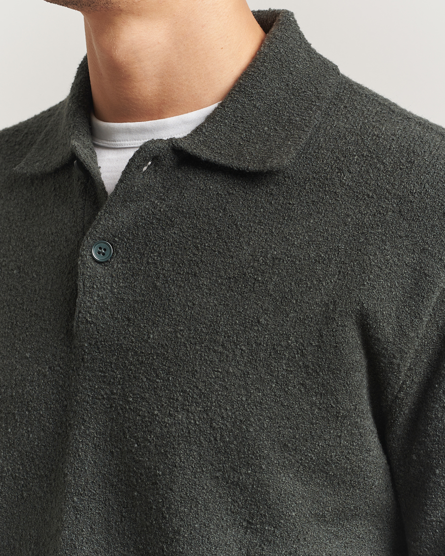 Herre | Gensere | Samsøe Samsøe | Nino Knitted Polo Dark Evergreen
