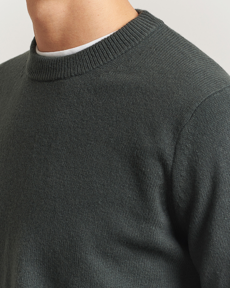 Herre | Gensere | Samsøe Samsøe | Isak Knitted Crew Neck Dark Evergreen
