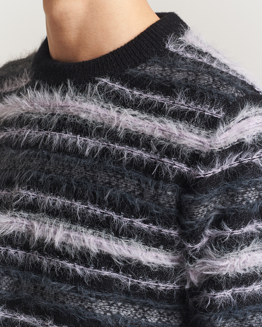 Herre | Gensere | Samsøe Samsøe | Finnley Striped Knitted Sweater Black Multi