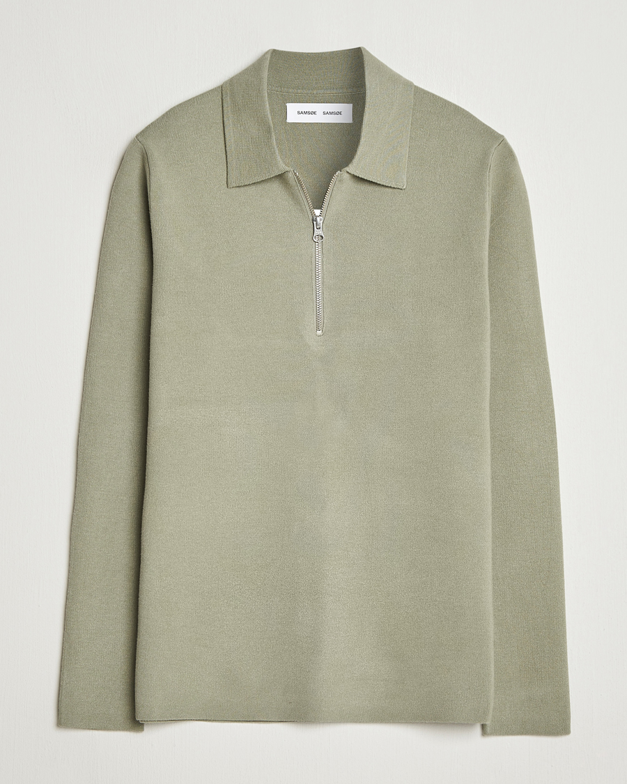 Herre | Gensere | Samsøe Samsøe | Guna Half Zip Seagrass