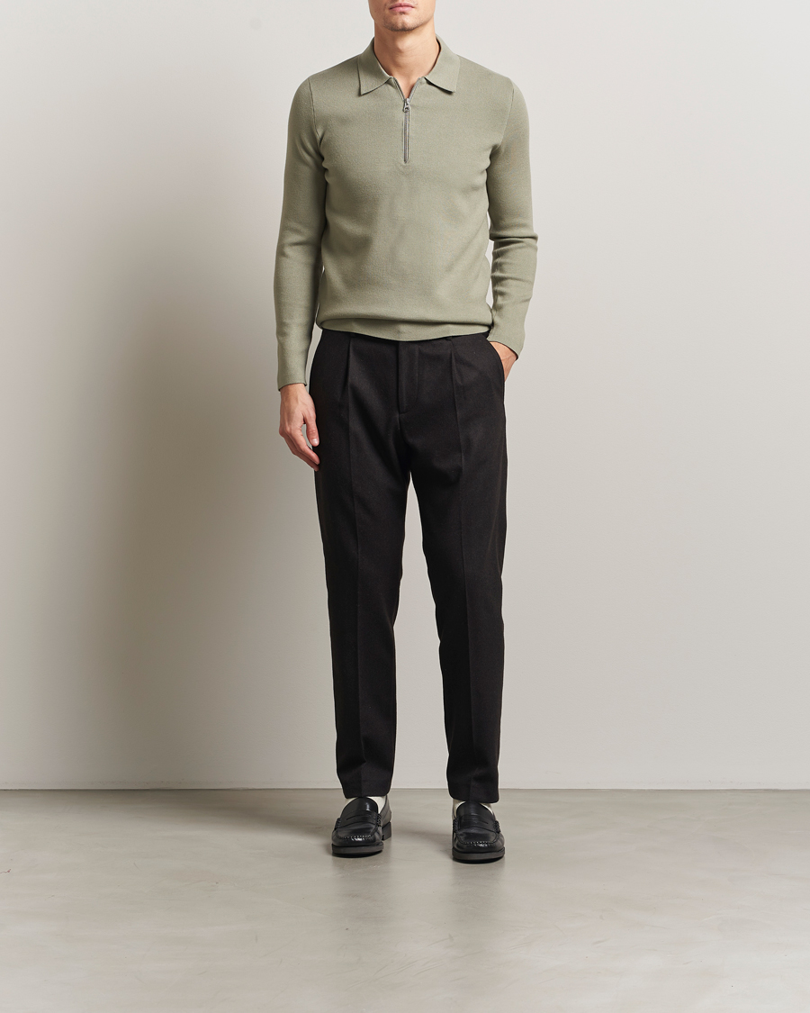 Herre | Gensere | Samsøe Samsøe | Guna Half Zip Seagrass